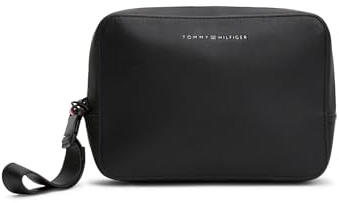 Tommy Hilfiger TH FOUNDATION WASHBAG, COLOR BLACK BDS - BLACK ONE SIZE, Bds - Black, Taglia Unica, Streetwear