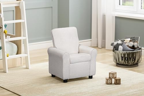 Olive & Opie Jordan Kids Relaxliege Wooly White
