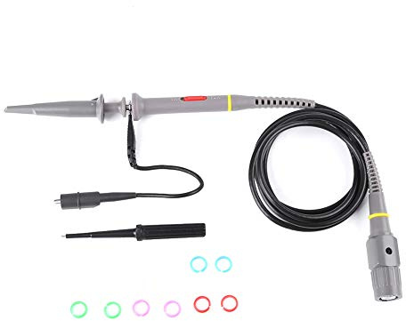 PP 80 Oscilloscope Probe Kit 60MHz Compatible with Digital Analog Oscilloscopes 1x 10x Adjustable Attenuation for Low Medium Frequency Signal Measurement