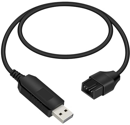 GELRHONR 12V Step-Up USB to Fan Adapter, USB to 3Pin/4Pin Full Speed PC Fan Power Adapter Cable (1.6FT/50cm)