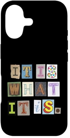 It Is What It Is Mixed Typography Quote Case for iPhone 17