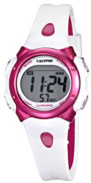 Calypso - K5609/3 - Montre Mixte - Quartz - Digitale - Alarme - Chronomètre - Bracelet Plastique Blanc