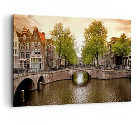 ARTTOR Bilder auf Leinwand 120x80cm Wandbild Architektur Städte - 2697