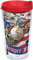 Tervis Marines Becher mit Adler und Anker, mit Verpackung und rotem Deckel, 473 ml, transparent