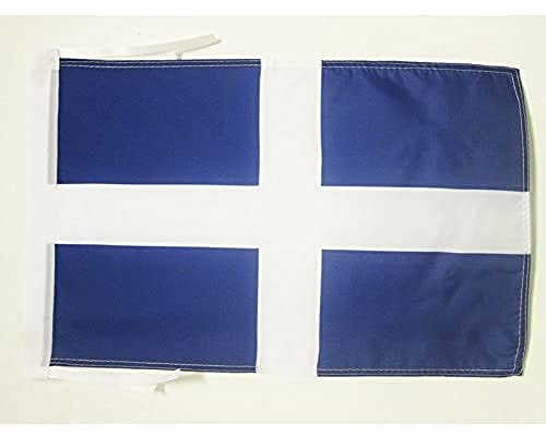 AZ FLAG - Drapeau Flotte française au XVIIè siècle - 45x30 cm - Pavillon Pavillon Marin France 100% Polyester Avec Deux Cordelettes - 20g