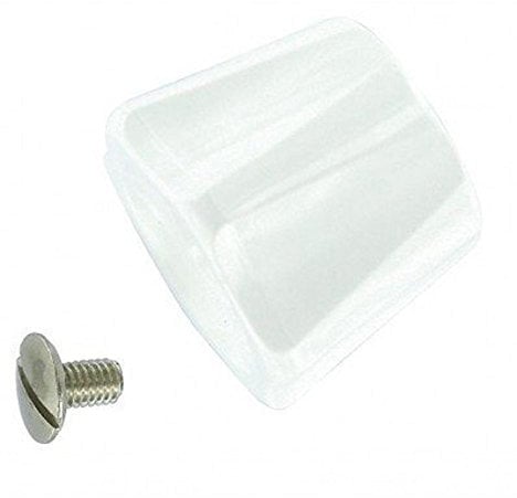 Comap S630301 Volante de Grifo Manual Cuadrado SAR 7,5 mm H33 con Tornillo de fijación, Blanco