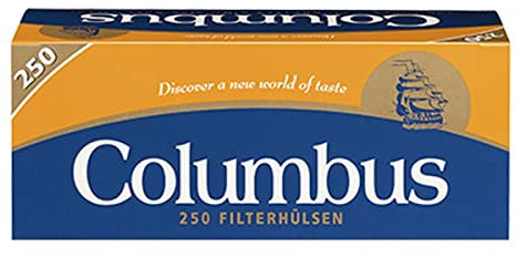 Reemtsma Cigarettenfabriken GmbH Zigarettenhülsen Columbus King Size 1.000 Stück