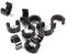 Dilwe 10Pc Bike Cable Clips Aluminum Alloy Frame U Buckle Cable Hose Guides for for Road Bicycle Soundandrecordingequipment Bicycles And Spare Parts
