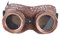 Vogler Steampunkmaske Pilotenbrille Maske Karneval Kostüm Retro Pest