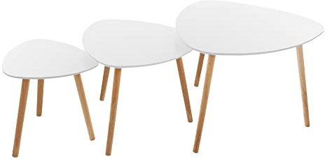 Atmosphera - Tables gigognes Mileo Blanc