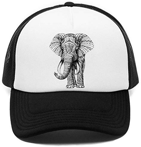Aufwendig Elefant Kappe Baseball Rapper Cap