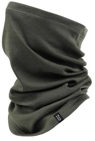 Merino Protect Schlauchschal Merino Wolle 100% Männer Frauen Warm Halstuch Leichtes Halswärmer für Motorrad Wandern Jagd