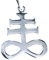 Kiss of Leather Leviathan Kreuz Anhänger aus 925 Sterling Silber Nr. 403