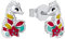 Prinzessin Lillifee Ohrstecker 925 Sterling Silber Mädchen Kinder Ohrschmuck, mit Zirkonia synth., 1 cm, Multicolor, Seepferdchen, Kommt in Schmuck Geschenk Box, 2031160