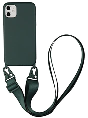 Jacyren Coque pour iPhone XS Max Coque Chaîne de téléphone Portable Silicone Housse de Protection Étui iPhone XS Max Collier de Silicone Coque Antichoc avec Cordon Réglable Téléphone Lanyard Case