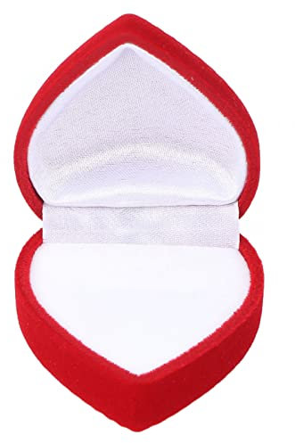 Schmuckkästchen, exquisite rote Liebes-Schmuckschatulle, Retro-Stil, vielseitig, klein, für Zeremonie, als Geschenk für Antrag