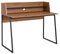 Schreibtisch Hedda Eiche 120cm lang mit Ablage Arbeitstisch Office PC-Tisch Bürotisch Medienzimmer Tisch Computertisch modern elegant Arbeitszimmer