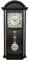 PRIM Wanduhr Pendulum III – B, Retro Design, 610 x 250 x 90 mm, Verziertes Zifferblatt, Pendel-Wanduhr aus Holz, Quarz-Uhrwerk, Dunkelbraun