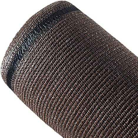 Oviala Brise-Vue - Brise-Vue Occultation 100% Marron ecorce 2 m X 10 m