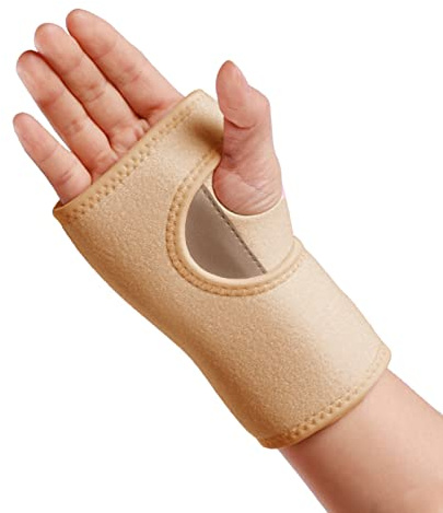 yeloumiss Handgelenkbandage Handgelenkschiene Verstellbare Handgelenkstütze | für Sport Verstauchungen, Arthritis, Sehnenentzündung, Karpaltunnelsyndrom Einheitsgröße 1 Stücke (Beige, Rechte Hand)