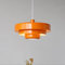 SXYSXYSXY Moderne Metall Pendelleuchte Nordic Orange Esszimmer Lampe Kreativ Design Hängelampe Schlafzimmer Pendellampe Hängeleuchte für Wohnzimmer Kücheninsel Loft Kronleuchter e27*1 Ø35*21cm