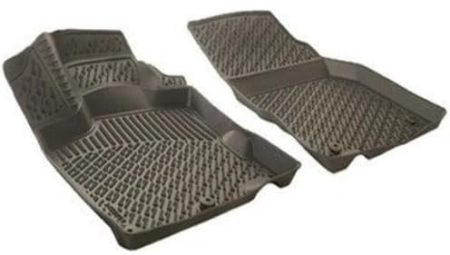 Rizline Passgenau 3D Fussmatten Auto Kompatibel mit Dacia Dokker 2012-2021 Auto Zubehör 1. Reihe Gummimatten Autos TPE Allwetter Geruchlos rutschfest Vorne & Hinten Schwarz