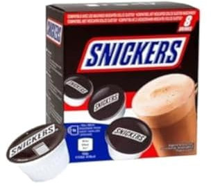 Snickers 8 capsules pour baskets Dolce Gusto Lalla Deluche