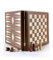 Manopoulos - Classic 2-in-1 Combo Games Set in Walnut replica wooden case – Chess & Backgammon – 16-inch x 16-inch (41cm x 41cm) – Classic Strategy Board Games - great gift or present