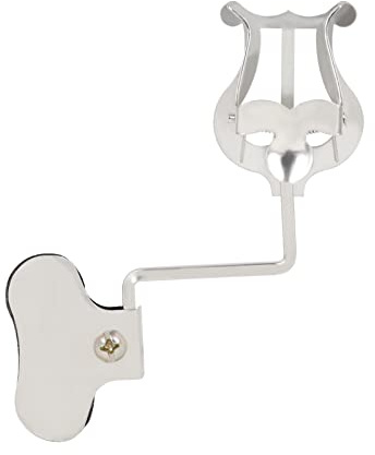 COMETX Marching Notenhalter Tragbarer Clamp-on Notenständer für Saxophon Tenor Horn Trompete Universal Marching Lyre Sheet Clip Halter für Blasinstrumente