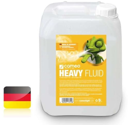 1 x Cameo CLFHEAVY5L 5 Liter HEAVY Nebelfluid sehr hohe Dichte & Standzeit DJ Smoke Fluid für Nebelmaschine