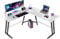 Devoko Gaming Tisch, Computertisch,Eckschreibtisch,Schreibtisch L Form,Gaming Schreibtisch L-förmiger,Groß Pc Ecktisch (Weiß Mattiert, 130x130cm)