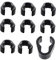 Abaodam 20 Stk Mikrofonclip Mikrofon Zubehör Hängestange mikrofonzubehã¶r Mikrofonzubehör Drahthalter für Kabel Clip-Ins Kabelorganisator Kabelhalter für Mikrofonständer mittel und klein