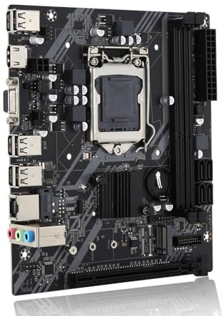 JMT H61-S Scheda madre LGA1155 Pin DDR3 Memoria RJ45 100Mbps Porta Compatibile con Intel Core i3 i5 i7 CPU M.2 NVMe Desktop