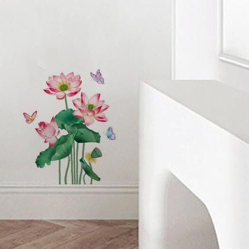 Traziewell Papier peint amovible à motif floral bohème pour chambre de fille, salon, TV - 0926