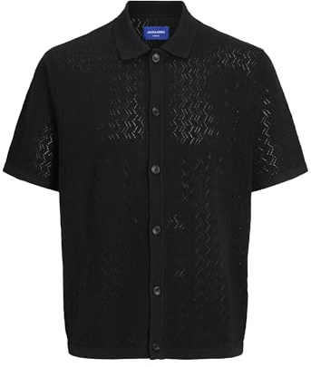 JACK & JONES Male Gestricktes Hemd Strukturiert Gestricktes Hemd
