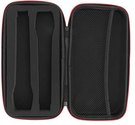 Wire Less Microphone Case, Handheld Double Mic Case EVA Hard Shell Metal Zipper Portable Mic Storage Bag Shockproof for Travel Party Home and Gigging Drop Proof Compatible 11 Inch