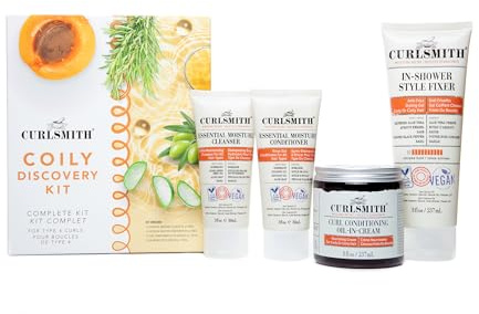 Curlsmith - Coily Waschtag-Set | Komplettes Waschtag-Set, perfekt für Menschen mit Typ-4-Locken | Reinigt, kontrolliert krauses Haar, pflegt und hydratisiert das Haar für definierte Locken