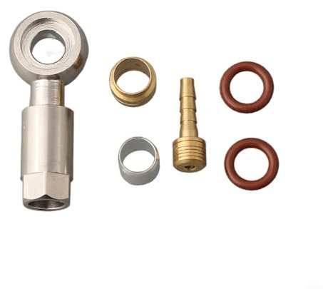 Besttoolifes Fahrrad-Hydraulikschlauch-Armaturen-Einsatz, Banjo-Fahrrad-Hydraulik-Scheibenbremsschlauch, Metall-Fahrradbremsschlauch-Set für Magura MT4 MT5 MT6 MT7 MT8 (C)
