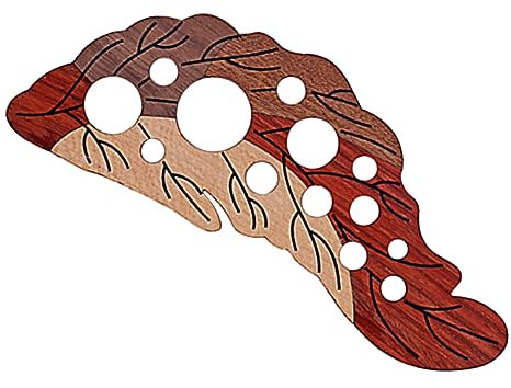 OFFSCH Schlagbrett Gitarre Aus Holz in Weinblattform Gitarren-kratzschutzplatte Rot Diy-ersatzzubehör Für Gitarrenliebhaber Und Musikbands