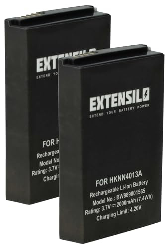 EXTENSILO 2x Battery compatible with Motorola TLK100i, SL7580e, SL7590, Talkabout T72, TLK100 Radio, Walkie-Talkie (2000 mAh, 3.7 V, Li-polymer)
