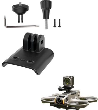 CERFFOOL Soporte de extensión de 1/4 pulgadas para conector DJI Avata 2 para Insta360 Go 3 S 3 Insta 360 X4 3 Mount para GoPro 13 12 11 Drone Accesorios Soporte de cámara