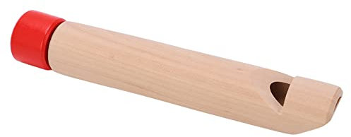 Massive Holzflöte, Rutsche, Holzpfeife, Push-Pull-Vogelpfeife, Sprachwechsel, Pädagogisches Instrument (Roter Holzgriff)