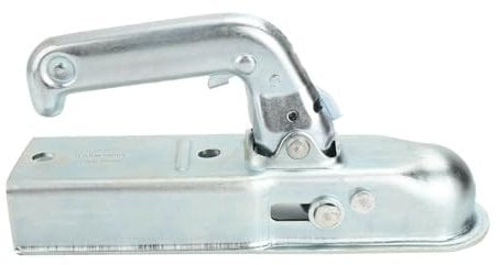 50mm Trailer Hitch Heavy Duty Trailer Coupling Tow Coupling Towing Steel up to 800kg for Light Non-Braking Trailers