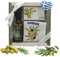 FILEMA - Set regalo con olio d'oliva greco (100 ml), sapone d'oliva e asciugamano, set premium di Creta, naturale, nutriente e decorativo