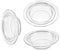 Luxshiny 3 Pièces Coupelle de Remplacement pour Chauffe Huile Parfumé Plat Verre Réutilisable pour Fondants Parfumés Cires Aromatiques