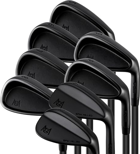 PGM Golf Iron Set 5-PW with 52° and 56° Wedges, Regular Flex for Right-Handed Golfers, Featuring CNC-Milled Grooves and a Low Center of Gravity Design