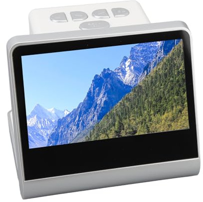 Jectse Film Scanner, CMOS Sensor Slides Negatives Scanner with 16GB Memory, 5 Inch LCD Screen, High Resolution JPEG Digital Photos, Supports 8 System Languages, Broad Compatibility