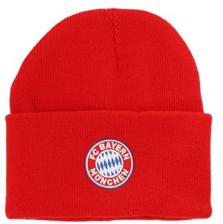 FC Bayern München I Strickmütze Logo I Kinder I Rot