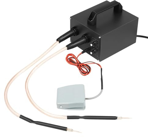 Saldatrice a punti 220 V, saldatrice a batteria con 1600 A, saldatrice professionale per saldatura precisa, montaggio e manutenzione di veicoli elettrici, modellismo, fai da te