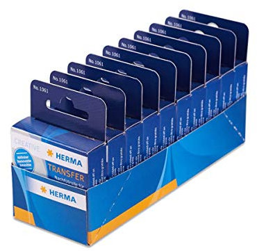Herma 1061 Rouleaux de recharge pour distributeur de colle à transfert 10 rouleaux - Repositionnable 15 mètres par rouleau